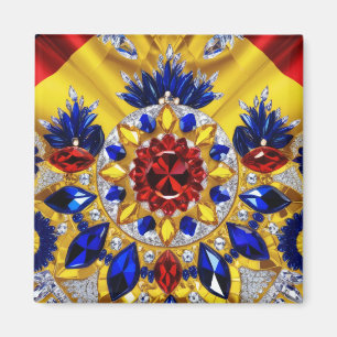 Magnet met Roemeense kleuren Design