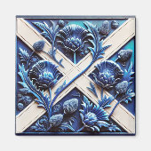Magnet met Scottish Thistles Design (Voorkant)