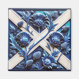 Magnet met Scottish Thistles Design