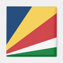Magnet met Seychellen kleuren ontwerp