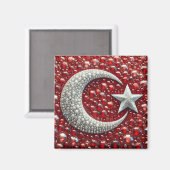 Magnet met Turkse kleuren Design (Voorkant / Achterkant)