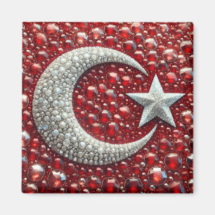 Magnet met Turkse kleuren Design