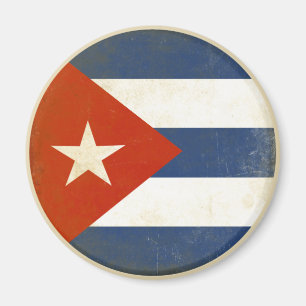 Magnet met  vlag uit Cuba