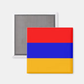 Magnet met vlag van Armenië (Voorkant / Achterkant)