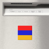 Magnet met vlag van Armenië (Insitu (Vaatwasser))