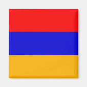 Magnet met vlag van Armenië (Voorkant)