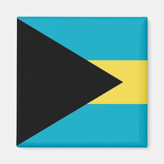 Magnet met vlag van Bahama's (Voorkant)