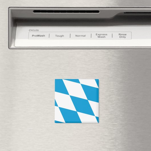 Magnet met vlag van Beieren, Duitsland (Insitu (Vaatwasser))