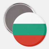 Magnet met vlag van Bulgarije (Voorkant / Achterkant)