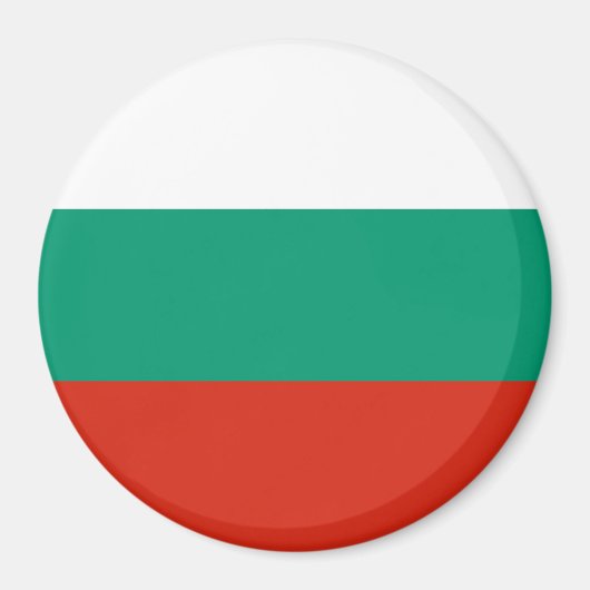 Magnet met vlag van Bulgarije (Voorkant)
