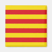 Magnet met vlag van Catalonië (Voorkant)