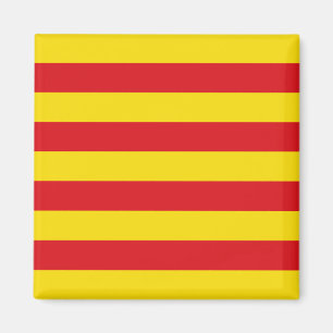 Magnet met vlag van Catalonië