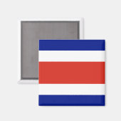 Magnet met vlag van Costa Rica (Voorkant / Achterkant)
