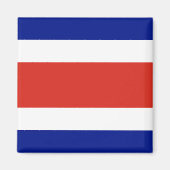 Magnet met vlag van Costa Rica (Voorkant)