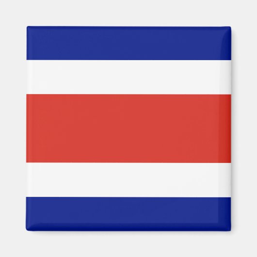 Magnet met vlag van Costa Rica (Voorkant)