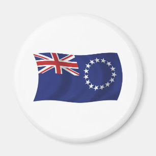 Magnet met vlag van de Cookeilanden