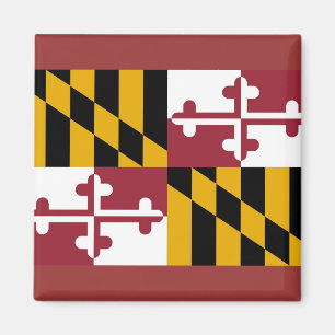 Magnet met vlag van de deelstaat Maryland - VS