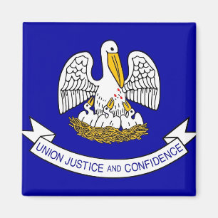 Magnet met vlag van de staat Louisiana - VS