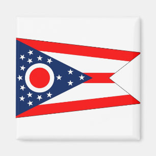 Magnet met vlag van de staat Ohio - VS