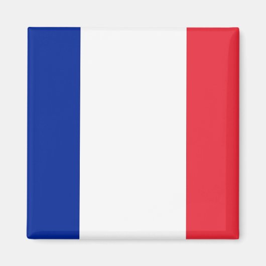 Magnet met vlag van Frankrijk (Voorkant)