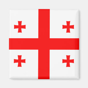 Magnet met vlag van Georgië