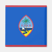 Magnet met vlag van Guam - VS (Voorkant)
