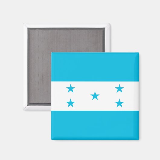 Magnet met vlag van Honduras (Voorkant / Achterkant)