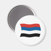 Magnet met vlag van inheemse volken van Colombia (Voorkant / Achterkant)