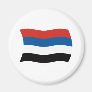 Magnet met vlag van inheemse volken van Colombia