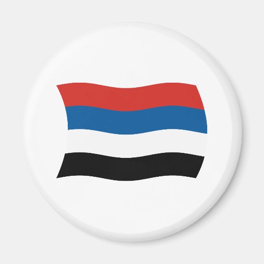 Magnet met vlag van inheemse volken van Colombia (Voorkant)