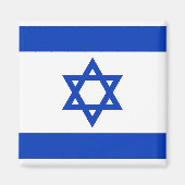 Magnet met vlag van Israël (Voorkant)