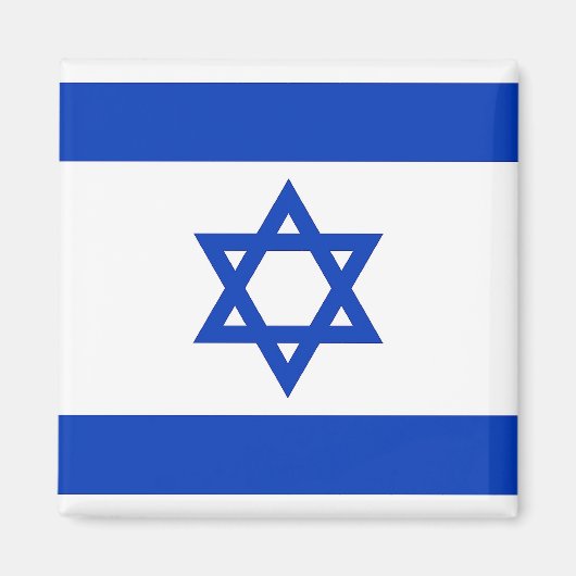 Magnet met vlag van Israël (Voorkant)