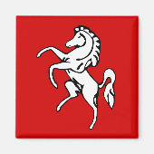 Magnet met vlag van Kent County, Engeland (Voorkant)