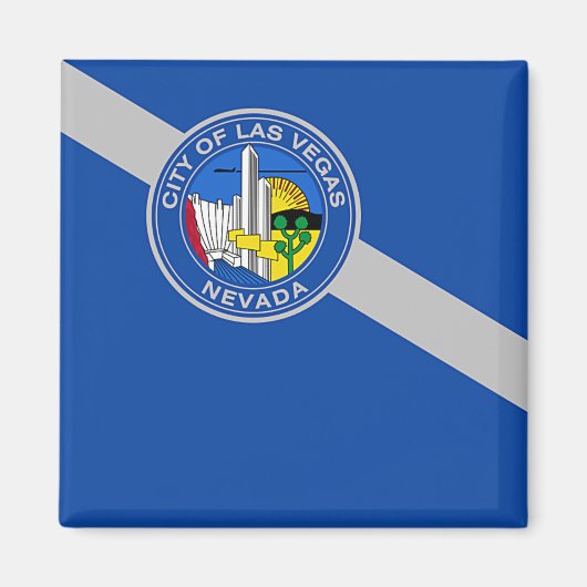 Magnet met vlag van Las Vegas City, Verenigde Stat (Voorkant)