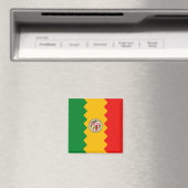 Magnet met vlag van Los Angeles, Californië (Insitu (Vaatwasser))