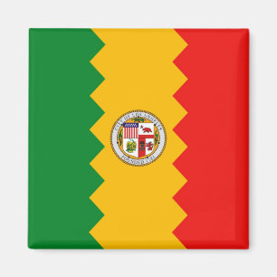 Magnet met vlag van Los Angeles, Californië