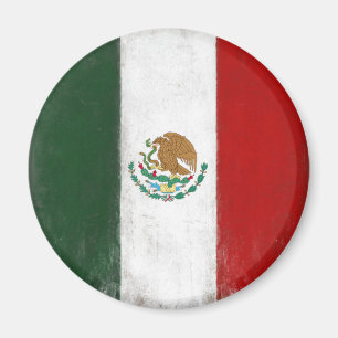 Magnet met vlag van Mexico