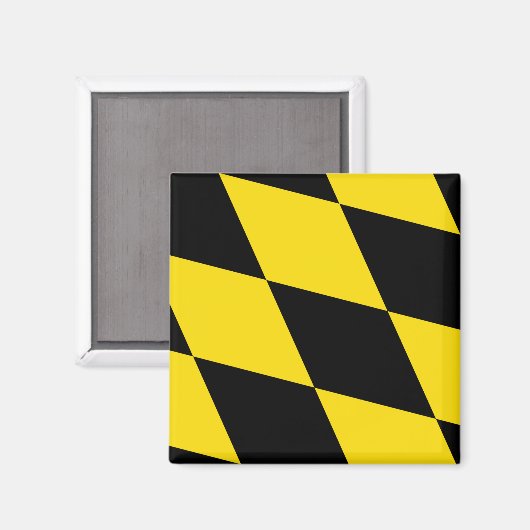 Magnet met vlag van München, Duitsland (Voorkant / Achterkant)