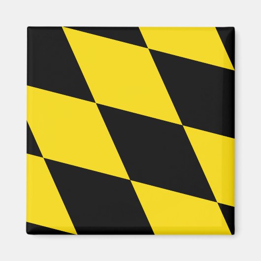 Magnet met vlag van München, Duitsland (Voorkant)