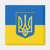 Magnet met vlag van Oekraïne (Voorkant)