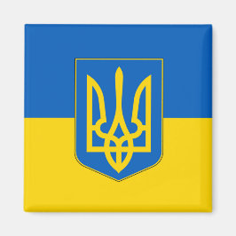 Magnet met vlag van Oekraïne