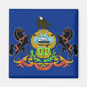 Magnet met vlag van Pennsylvania State - VS