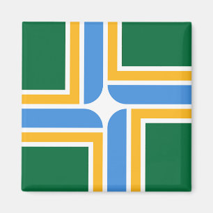 Magnet met vlag van Portland, Oregon, Verenigde St