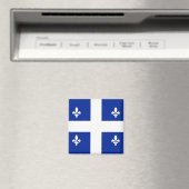 Magnet met vlag van Quebec, Canada (Insitu (Vaatwasser))