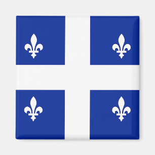 Magnet met vlag van Quebec, Canada