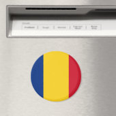 Magnet met vlag van Roemenië (Insitu (Vaatwasser))