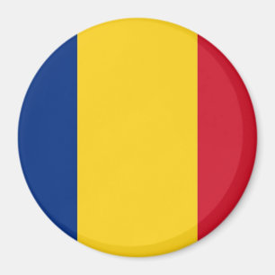 Magnet met vlag van Roemenië