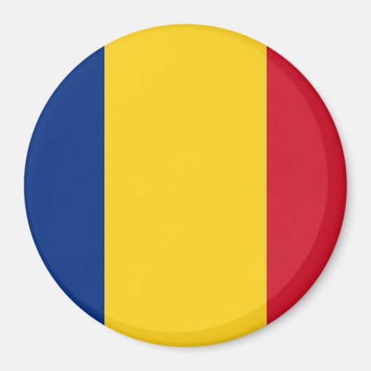 Magnet met vlag van Roemenië (Voorkant)