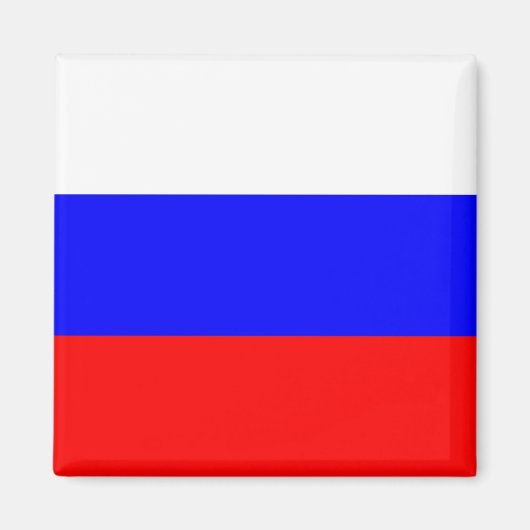 Magnet met vlag van Rusland (Voorkant)