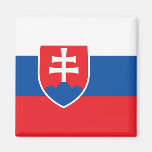Magnet met vlag van Slowakije